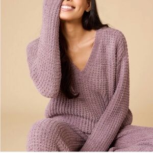 NWT Softies Cozy Mauve Knit Lounge Set